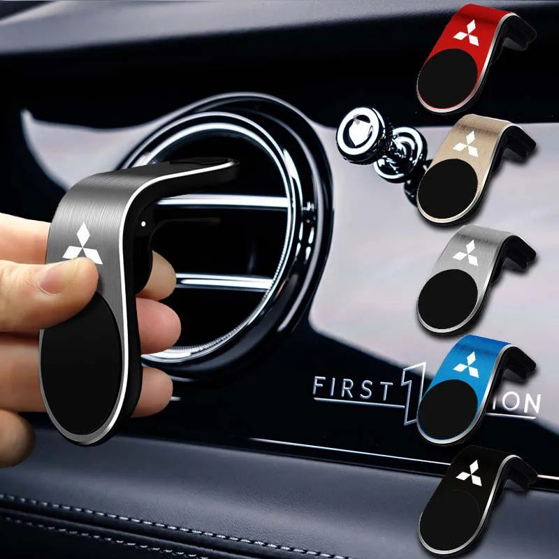 Suporte Magnético para Telefone em Forma de L para Carro, Suporte para Smartphone para Mitsubishi Ralliart Lancer 9 10 A