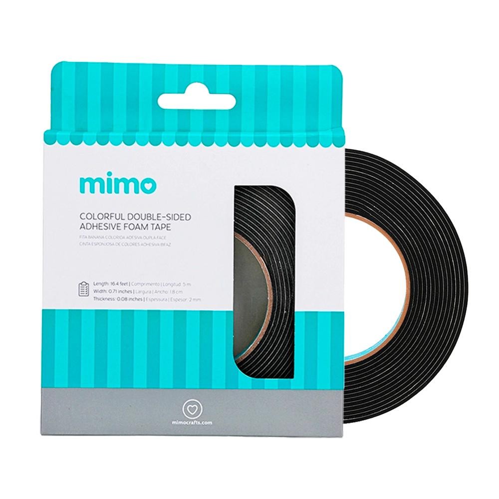 Fita Banana Colorida Dupla Face Mimo - Preto - 5 m - 1 Unid em Oferta na Shopee