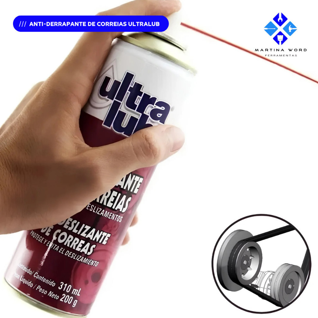 Anti-derrapante De Correias Ultralub 330ml