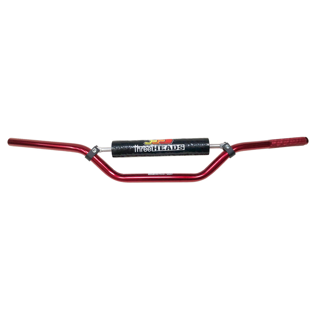 Guidão Threeheads Alto Com Barra Trilha Off Road Crf Falcon Sahara Xre Tornado Ttr Xt Vermelho