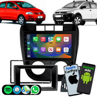 Multimídia Fox Crossfox 9 Polegadas Carplay Android Auto Bluetooth Microfone Externo + Moldura em Oferta na Shopee