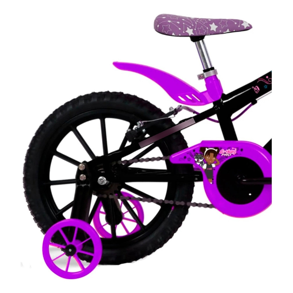 Bicicleta Cairu Aro 16 Mtb Feminino C-high Pro Branco/rosa — imagem 2 de 2