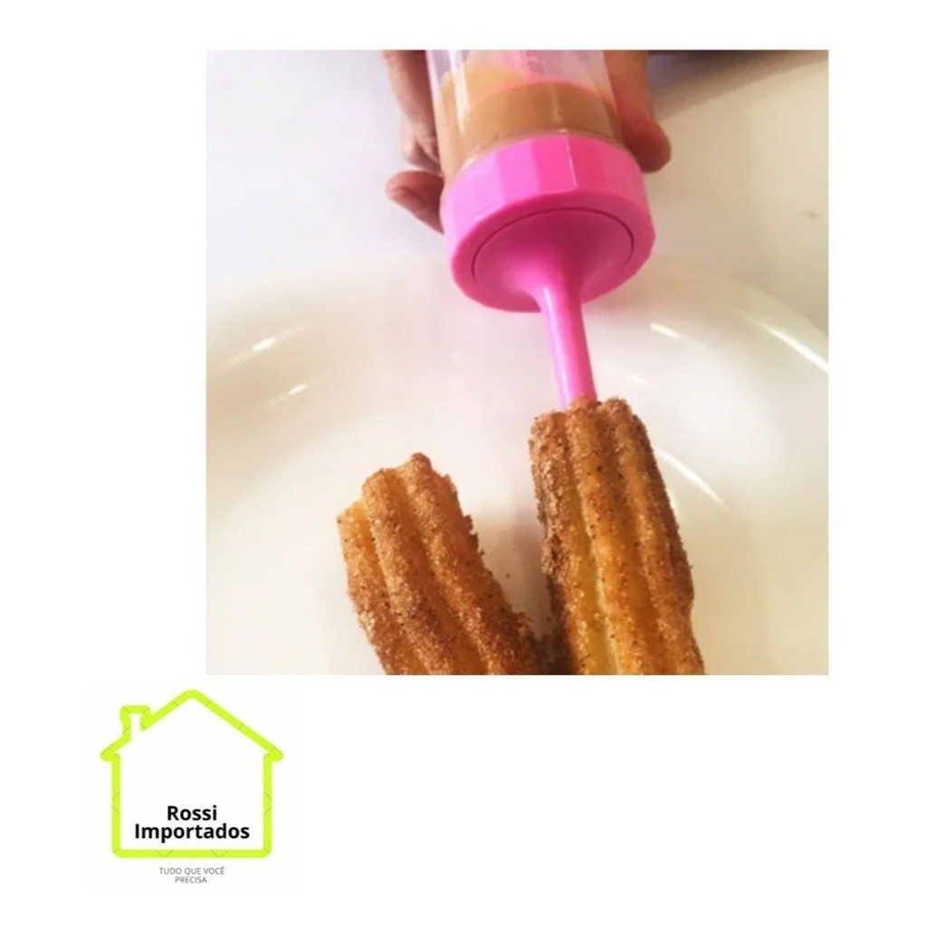 Maquina De Churros Facil Modelador Recheado Forminha Recheio Manual Caseiro