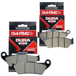 Kit Pastilhas de Freio P/ Royal Enfield Super Meteor 650 / Shotgun 650 Cobreq (Semimetálica)