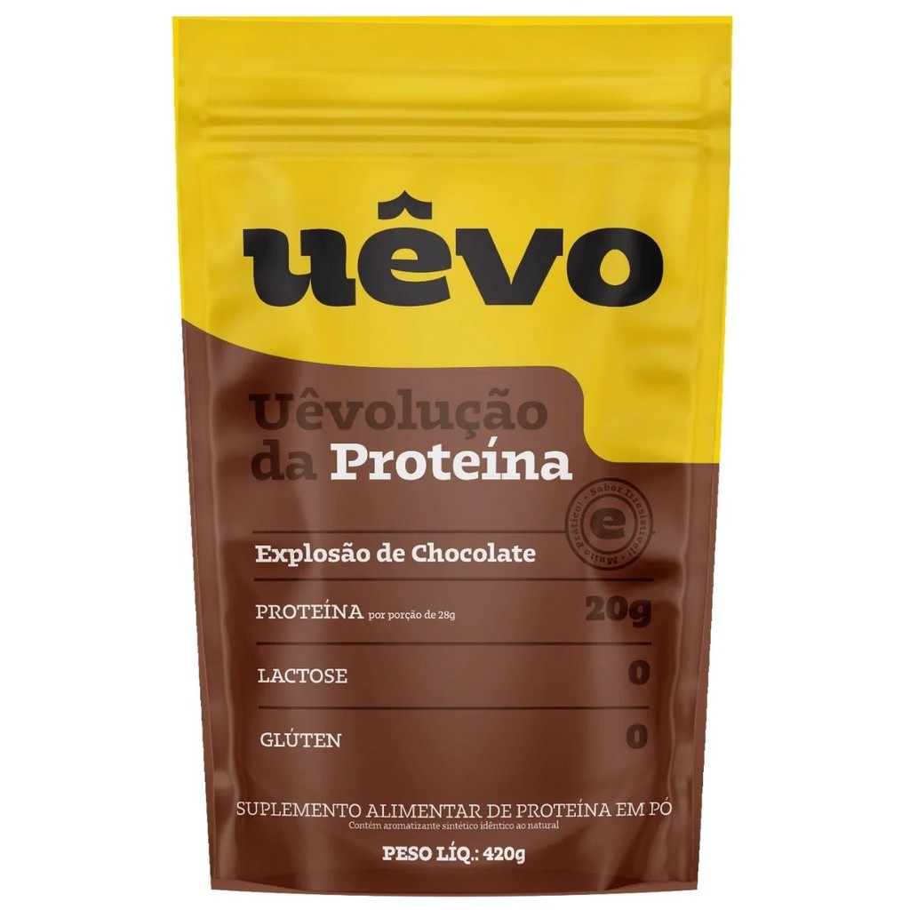 Albumina Uevo Refil 420g Chocolate em Oferta na Shopee