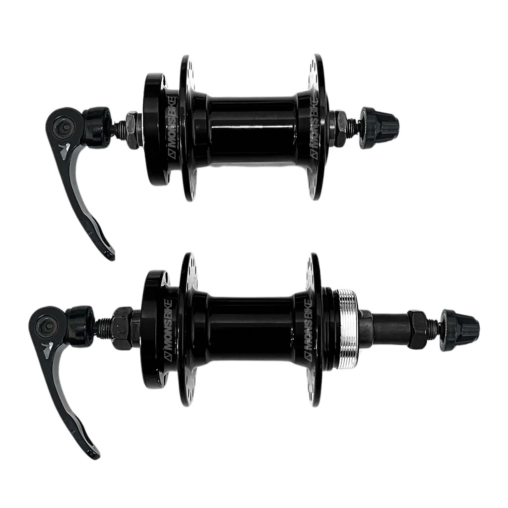 Par Cubo Alumínio Freio A Disco 36 Furos Rosca Bike MTB Bicicleta Aro 29 Aro 26 E Aro 24 + Blocagem