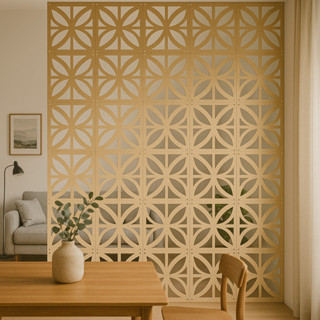 Kit 48 Placas Decorativas Para Divisória De Ambiente Em Mdf em Oferta na Shopee