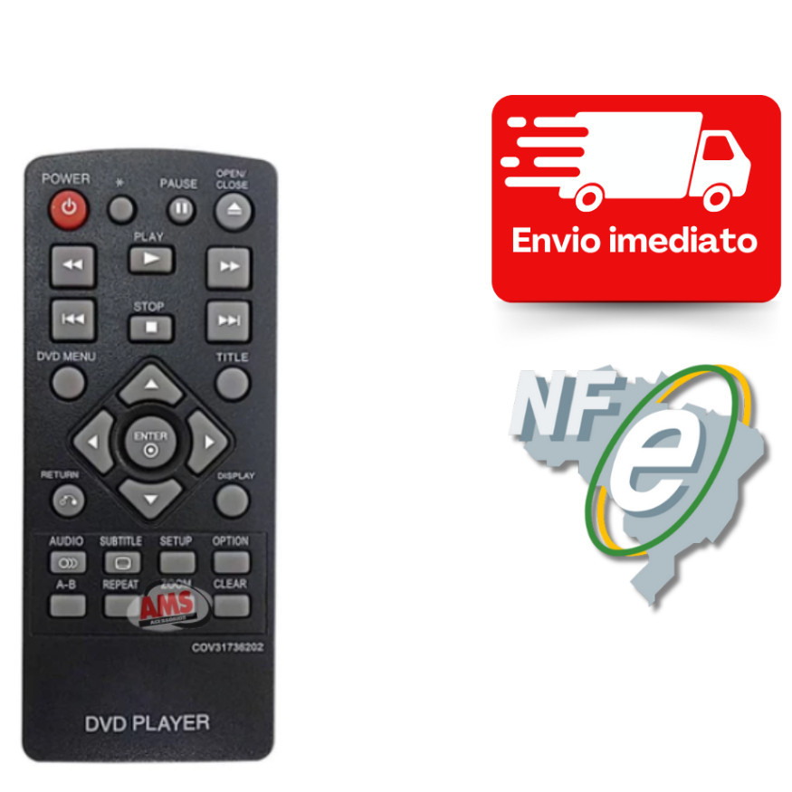Controle Remoto DVD LG DP132 - COV31736202 em Oferta na Shopee