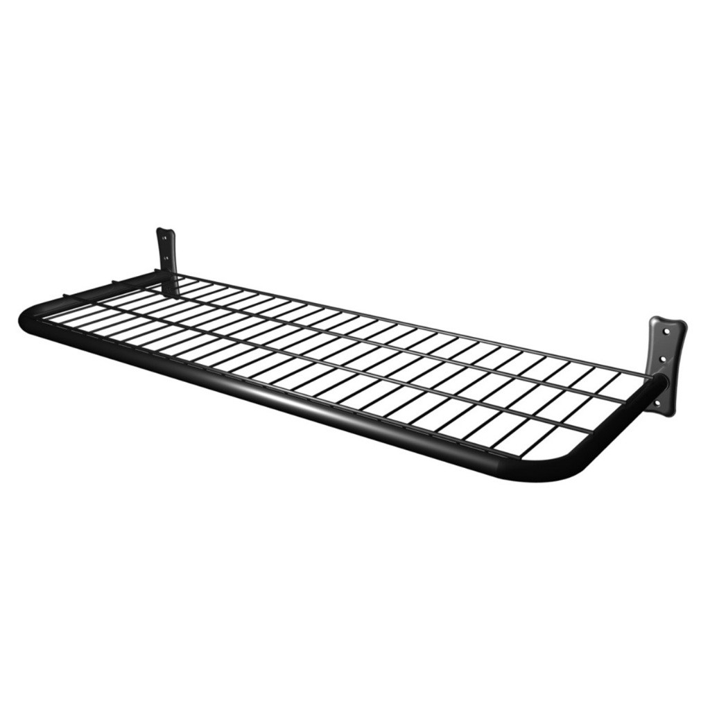 Arara Prateleira s/ Pingente de Parede 1,20m x 0,40 Branca/Preta em Oferta na Shopee