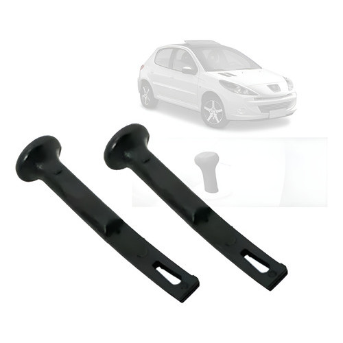 2x Pinos Puxador Alça Rebate Traseiro PEUGEOT 206 2000 ATÉ 2008 PEUGEOT 207 2009 ATÉ 2015