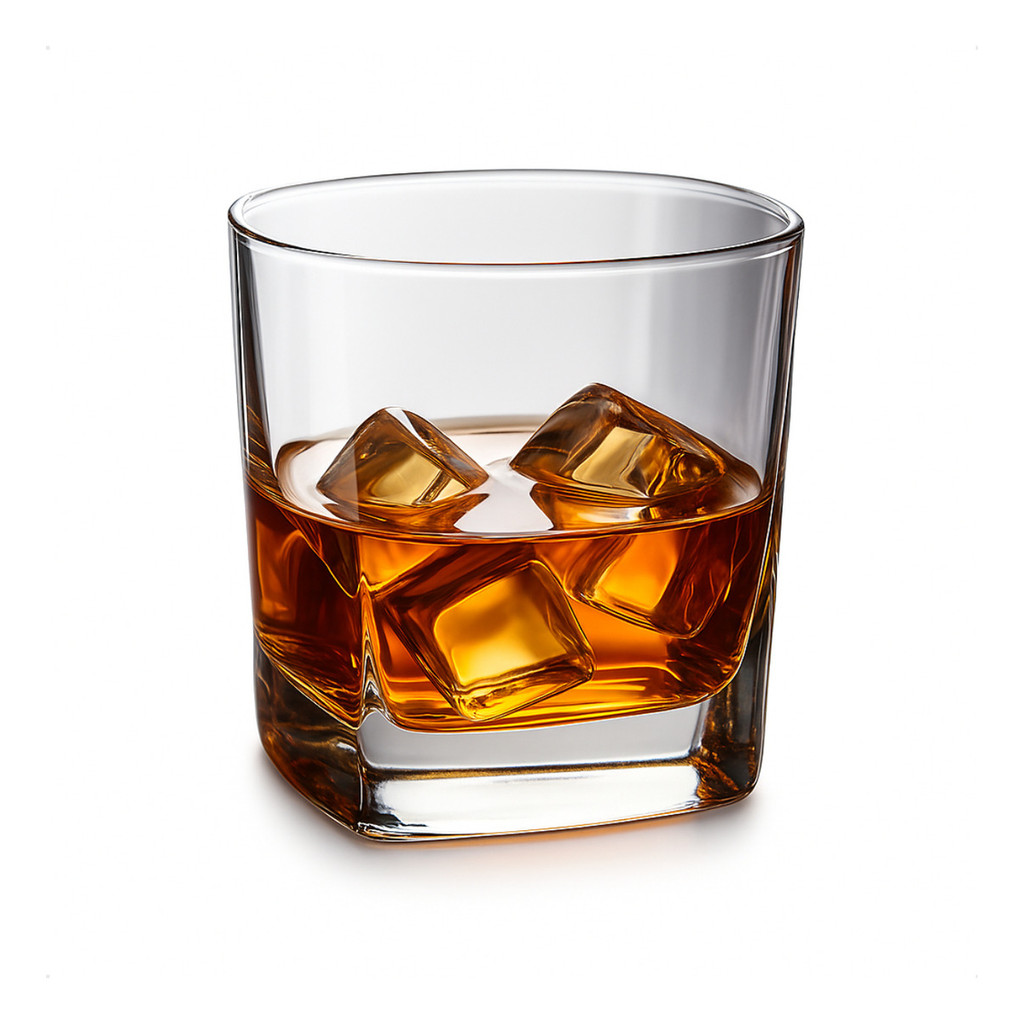 Jogo 6 Copos De Whisky Vidro Transparente Uisque Shot Drink
