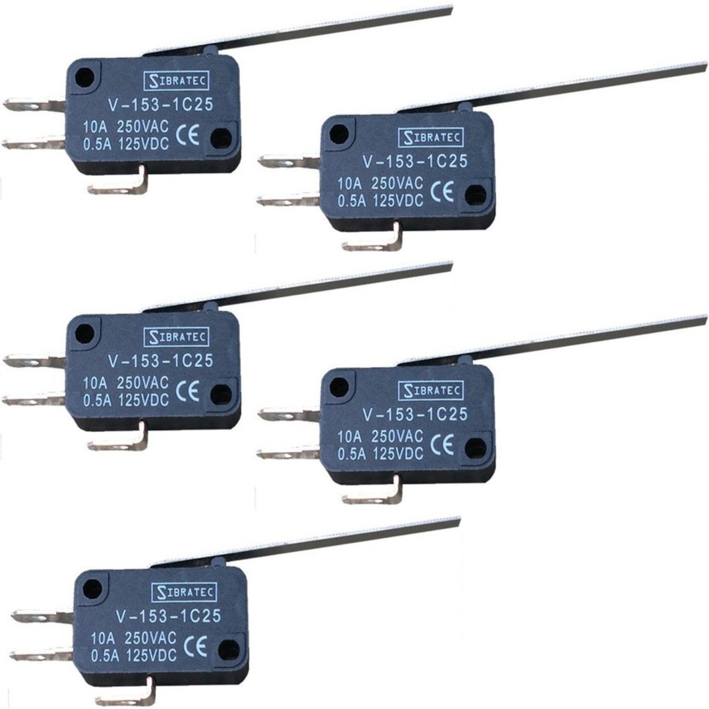 5 Micro Chave Fim De Curso V-153-1c25 Sibratec