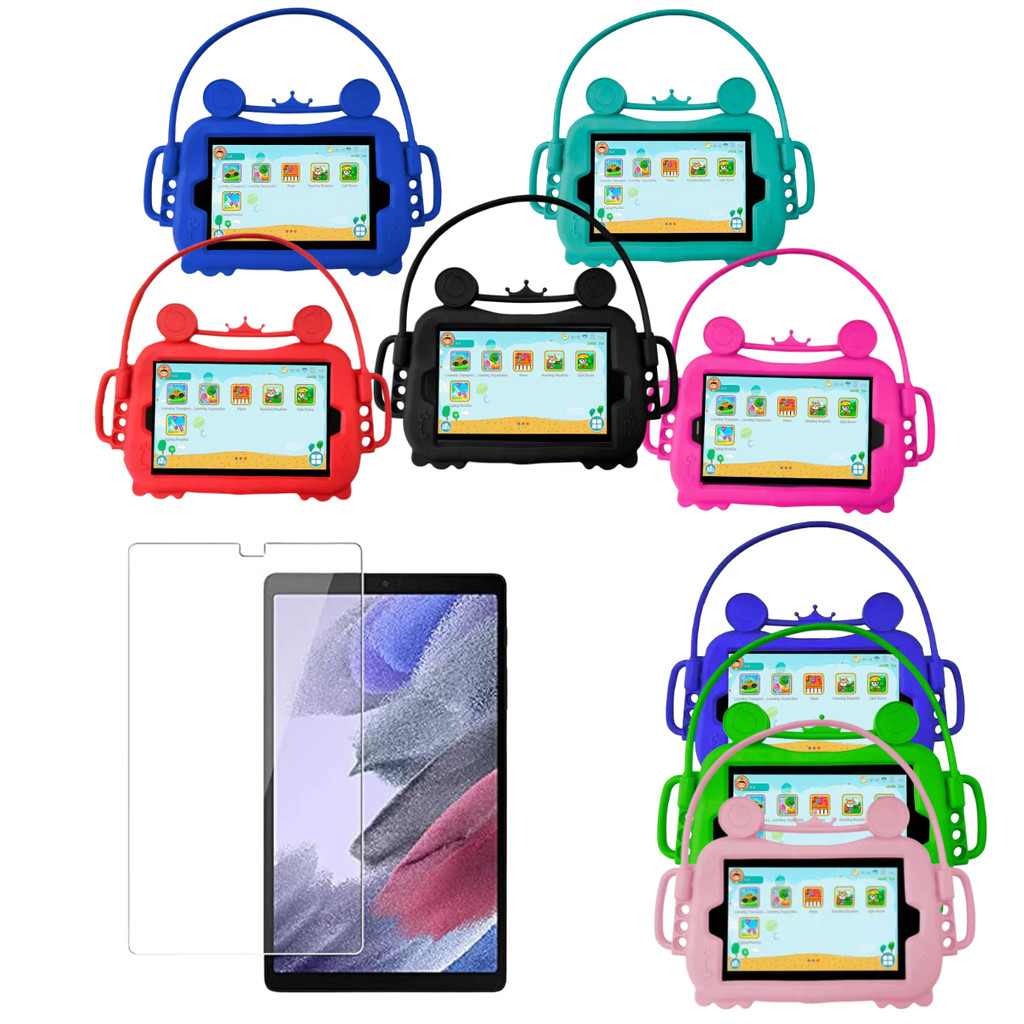 Capa Infantil Emborrachada Formato Sapinho para Samsung Galaxy A7 Lite + Película de Vidro - Proteção Divertida e Segura
