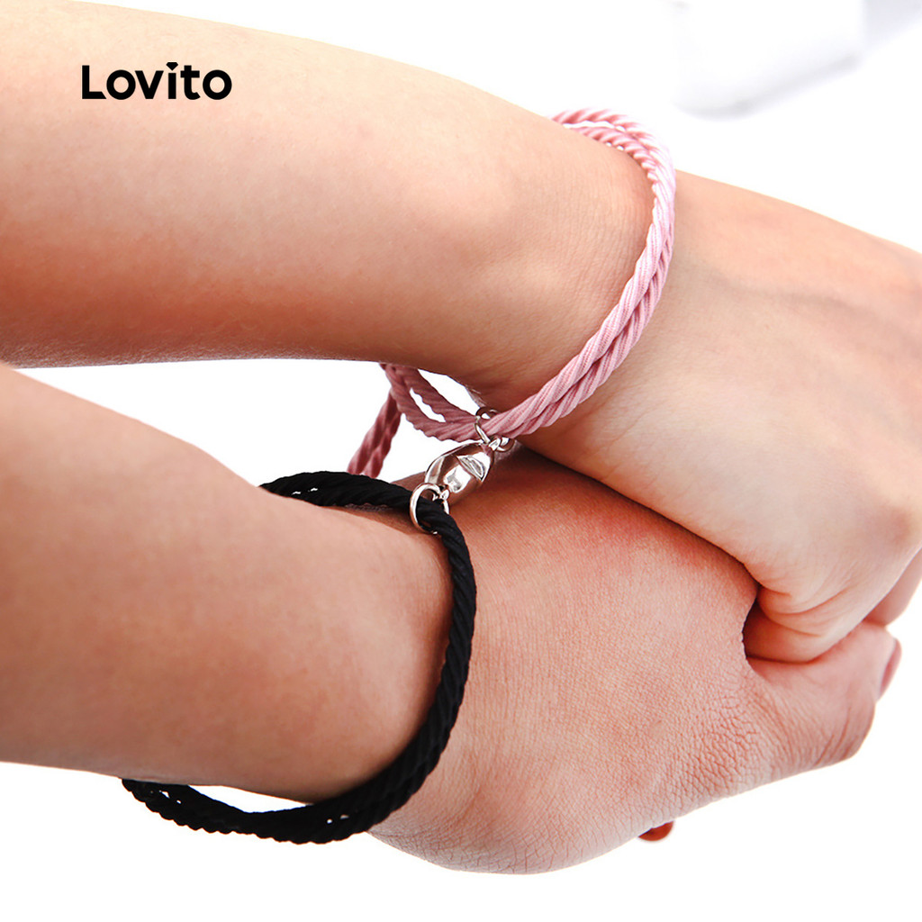 Lovito Pulseira de Coração para Casal LFASCS624 em Oferta na Shopee
