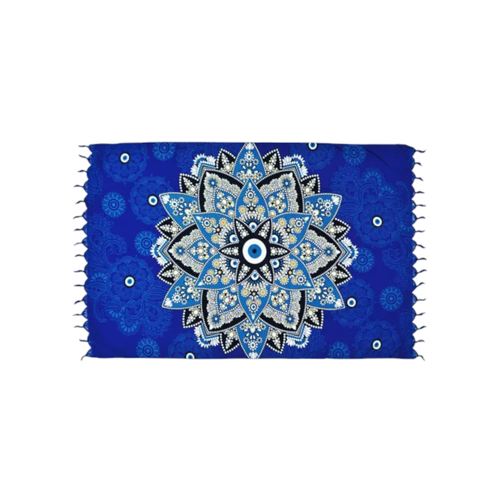 Canga de praia Olho grego/ Mandala olho grego em poliéster
