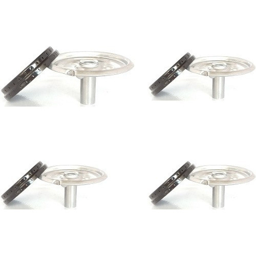 Kit 4 Queimador + 4 Espalhadores Esmaltec 1gd + 3pq - Veneza