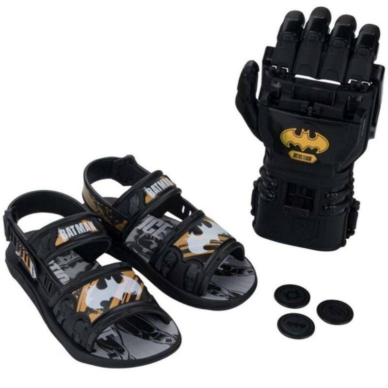 Sandália Liga da Justiça Batman c Luva - Infantil - Preto em Oferta na Shopee
