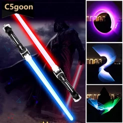 C5GOON Star Wars Sabre De Luz Força Duelo Alimentado Por Bateria Som Alça De Metal Cosplay Brinquedo Luminoso Crianças P