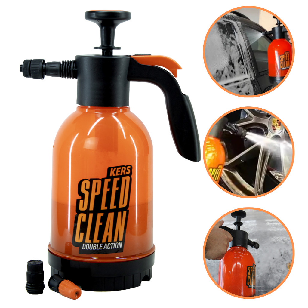 Pulverizador Snow Foam Manual Speed Clean Kers 3 Bicos Gerador De Espuma