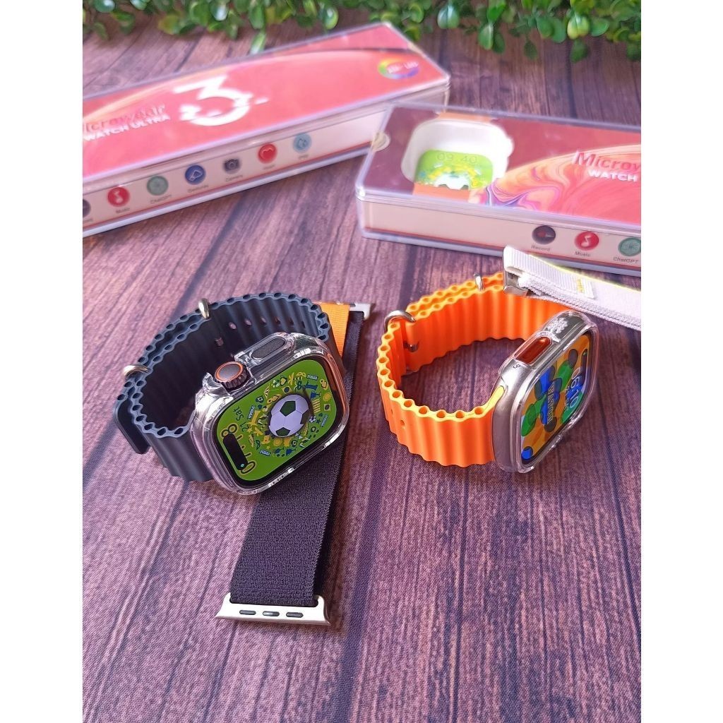 Smartwatch Watch 3 Ultra 49mm Serie 10 Super Amoled Com NFC Chat GPT A Prova D'Água  - Preto V VARIEDADES