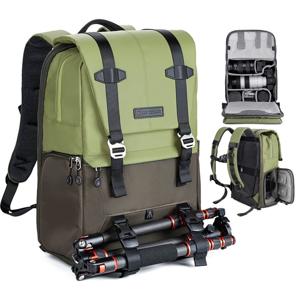 Mochila 20L Profissional Fotografia Câmeras Lentes Dslr K&F