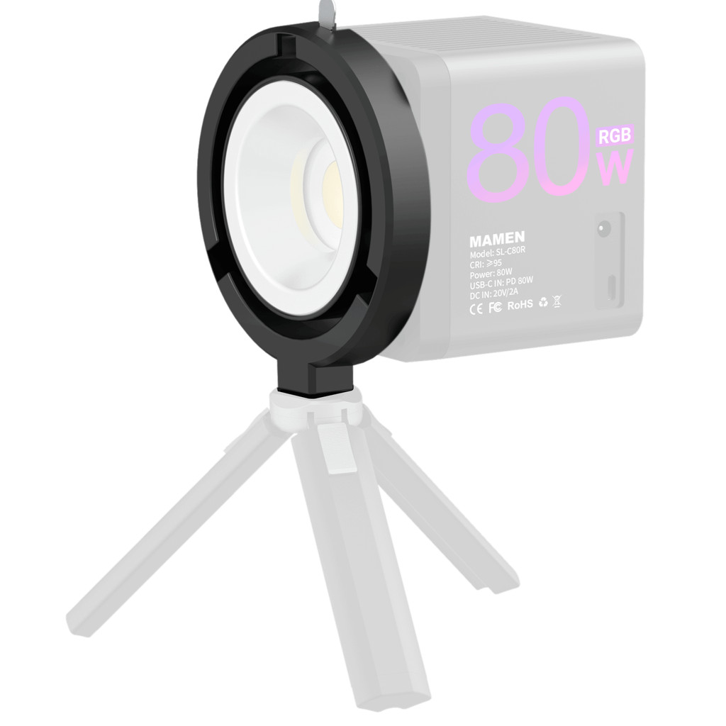 Adaptador Bowens Mamen PJ10 para Iluminadores Mamen SL-C60R e SL-C80R (Mini Baorong)