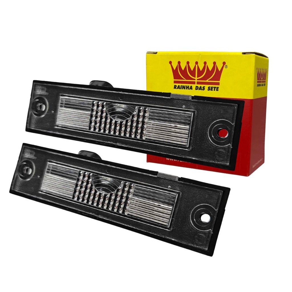 Par Lanterna Luz Placa Para Fiat Strada Após 1999 Lente Acrilico Sem Soquete