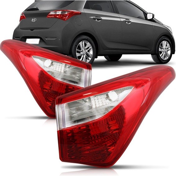 Lanterna Traseira Hb20 Hatch Canto 2012 2013 2014 2015 Bicolor