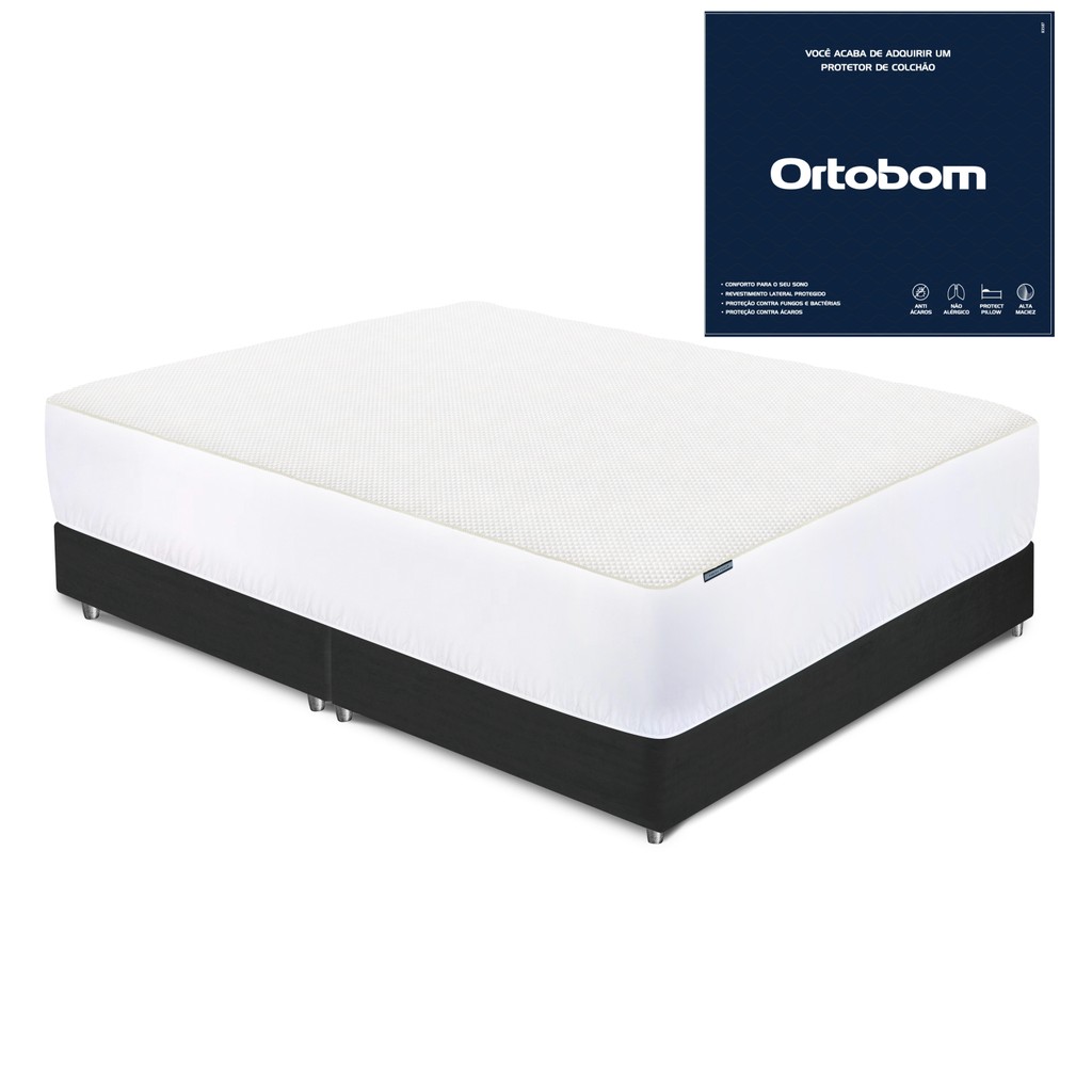 Protetor Impermeável 30 cm Ortobom – Casal (138 x 188) em Oferta na Shopee