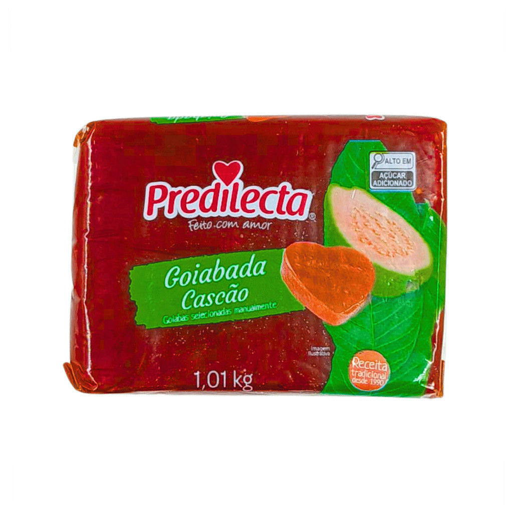 Goiabada Cascão Predilecta 1,01kg - Sem Glúten – Deliciosa, Alta Qualidade, Perfeita para Lanche