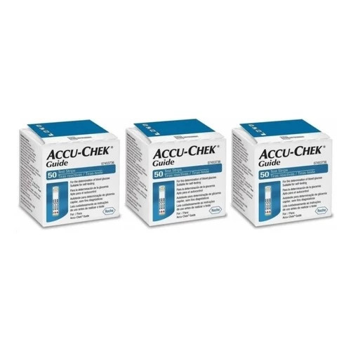 Kit 3x50 Accu-chek Guide (150 Tiras Reagentes)