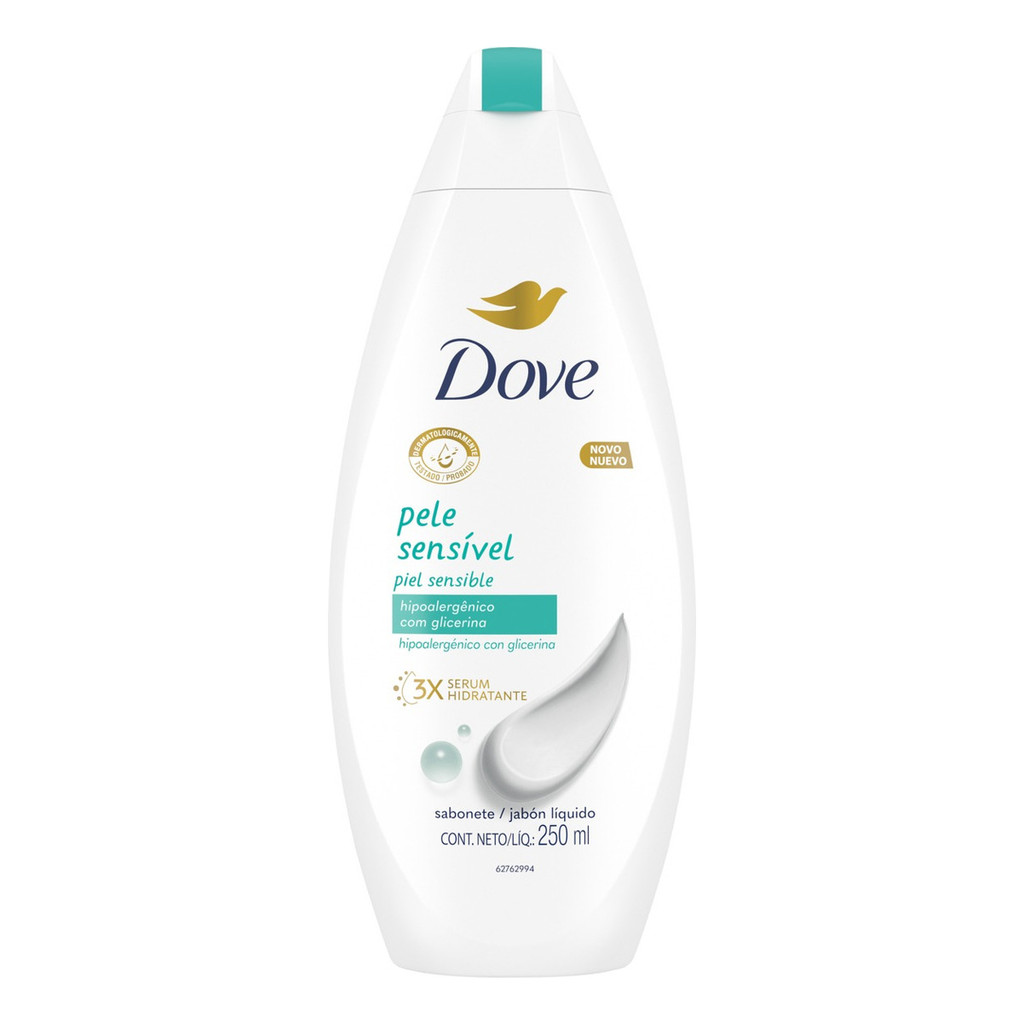 Sabonete Líquido Dove Pele Sensível Frasco 250ml