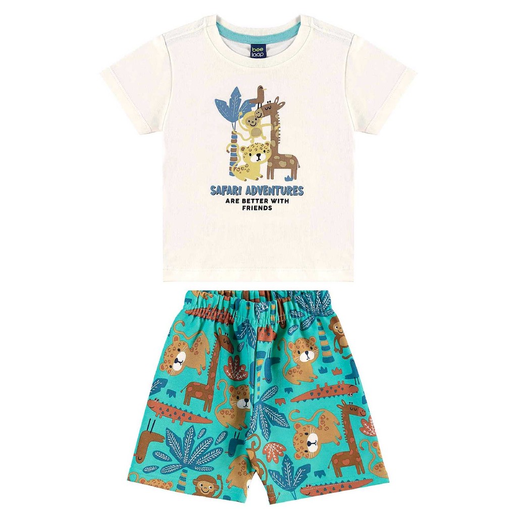 Conjunto Camiseta e Bermuda Bee Loop