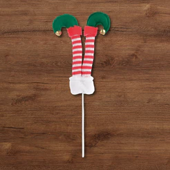 Pick Decorativo de Natal - Pés de Elfo - 43x6x3cm - 1 unidade - Cromus - Rizzo