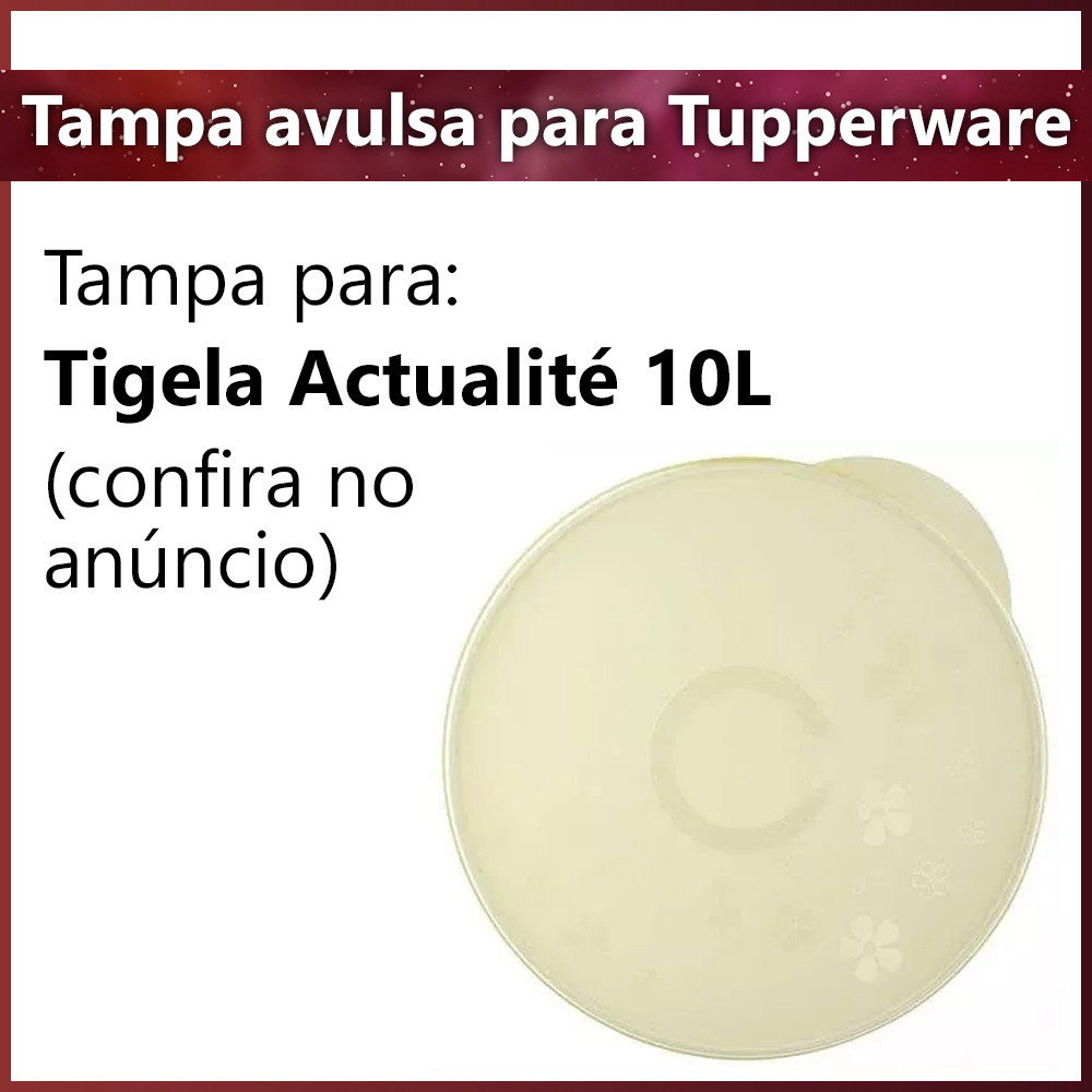 Acessórios Tupperware Original Tampa Avulsa Tigela Actualite 10 litros - tampa para reposição