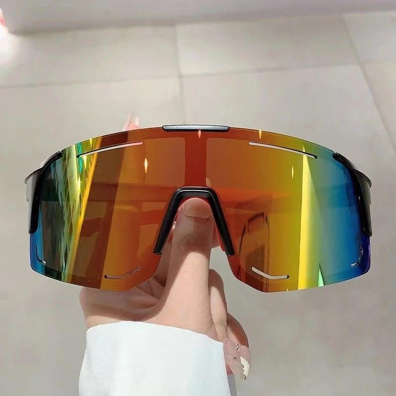 Óculos de Ciclismo com Proteção UV, Óculos à Prova de Vento para Homens e Mulheres, Lentes Polarizadas para Ciclismo de