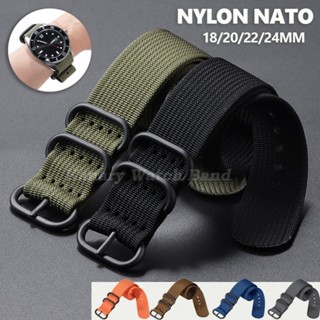 Pulseira De Relógio NATO De Nylon Com Nervuras , 18mm 20mm 22mm 24mm , Universal , Peça Única , Laço Zulu , Esporte Mili em Oferta na Shopee
