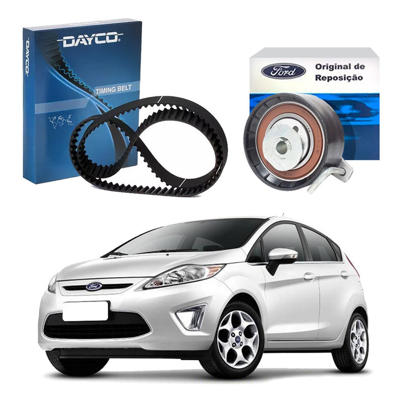 Kit Correia Dentada Tensor, Fiesta Mexicano 1.6 2010 A 2013 em Oferta na Shopee