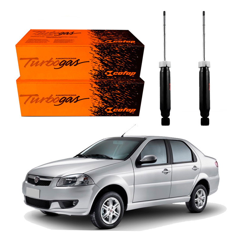 Par Amortecedor Traseiro, Siena 1.0 2010 A 2012 em Oferta na Shopee