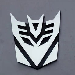 Adesivos Criativos Para Carros , Emblemas Dos Transformers .