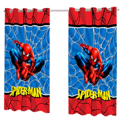 Cortina Infantil Homem Aranha Micropercal com Ilhós CT 47