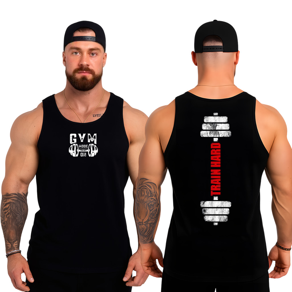 Camiseta Original Regata Masculina Dry Fit para Academia Treino Gym Halter Train Gym em Oferta na Shopee