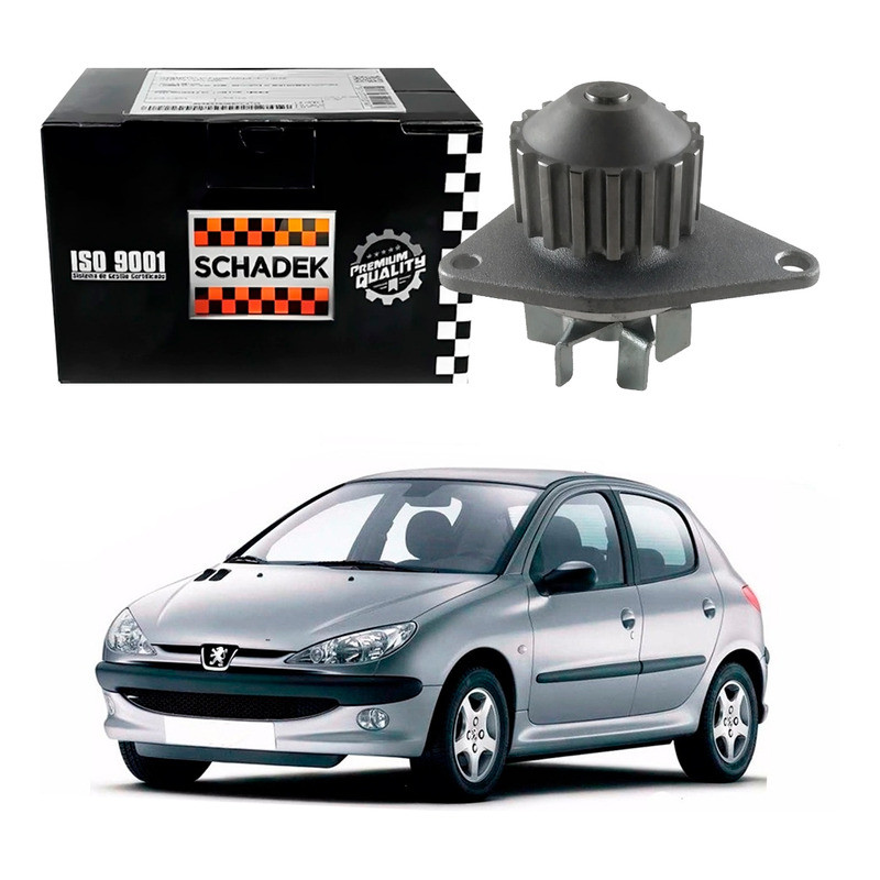 Bomba Dagua Schadek Original Peugeot 206 1.4 8v 1998 A 2009 em Oferta na Shopee