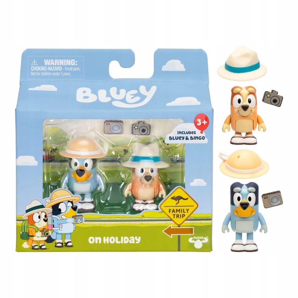 Bluey Kit 2 Bonecos de Férias - Candide em Oferta na Shopee
