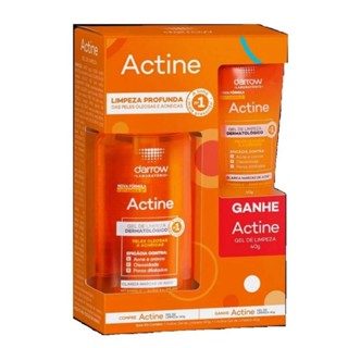 Kit Gel de Limpeza Actine Vitamina C 140g + 40g em Oferta na Shopee