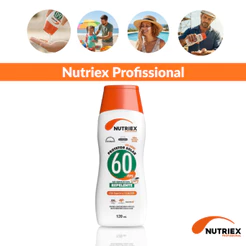 Protetor Solar Nutriex Fps 60 Com Repelente 120ml Alta Proteção Vitamina E Toque Seco
