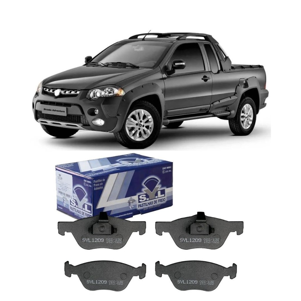 Pastilha Freio Dianteiro Fiat Linea Strada Palio Adventure Brava Marea Weekend City Elx Hlx Sx Sistema Teves