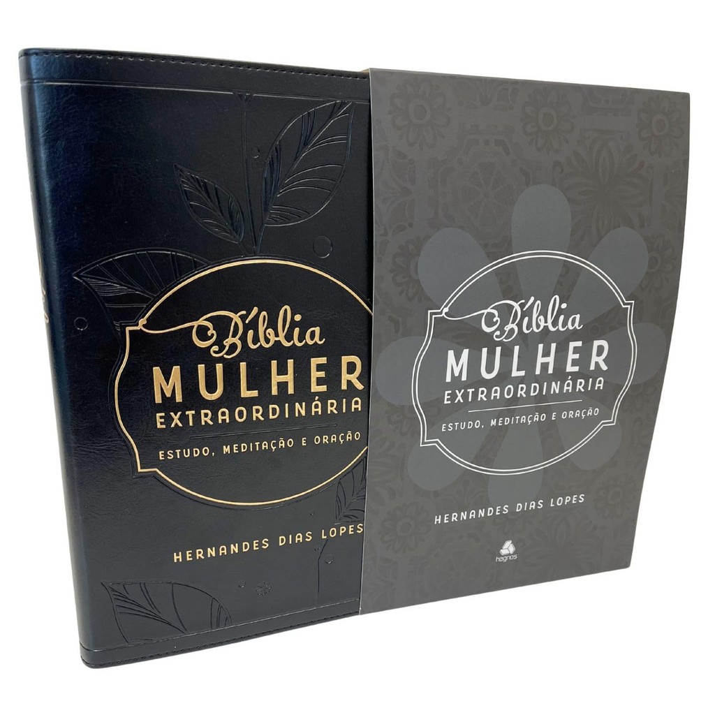 Bíblia Mulher Extraordinária | King James Clássica | Letra Normal | Hernandes Dias Lopes | Preta em Oferta na Shopee