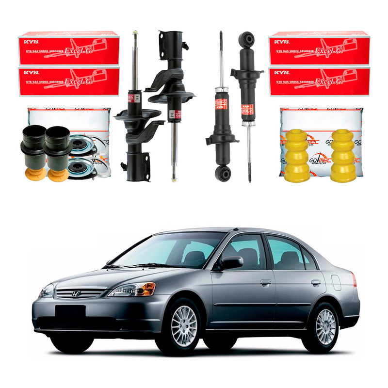 Kit Amortecedor Dianteiro Traseiro Civic 1.7 2002 A 2003 em Oferta na Shopee