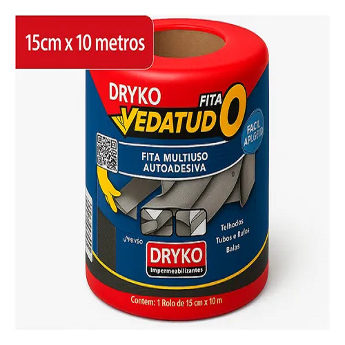 FITA VEDATUDO ALUM 15 - FVD15 DRYKO em Oferta na Shopee